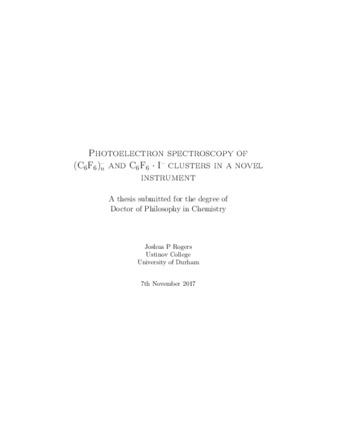 Download the full-sized PDF of Joshua P Rogers PhD Thesis - Photoelectron spectroscopy of (C6F6)n- and (C6F6)I- clusters in a novel instrument