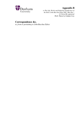 Download the full-sized PDF of Transcribed correspondence of Rev. John Bacchus Dykes (1823-1876), forming Appendix B of the thesis "The Life, Works and Enduring Significance of the Rev. John Bacchus Dykes MA., Mus.Doc" by Graham Cory (2016)